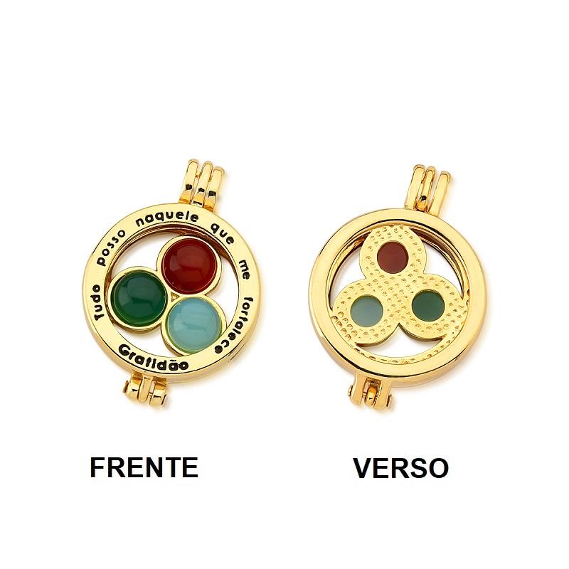 COMBO RELICÁRIO FOLHEADO A OURO