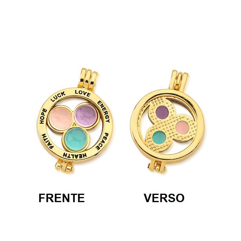 COMBO RELICÁRIO FOLHEADO A OURO