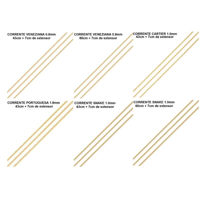 COMBO FOLHEADO A OURO