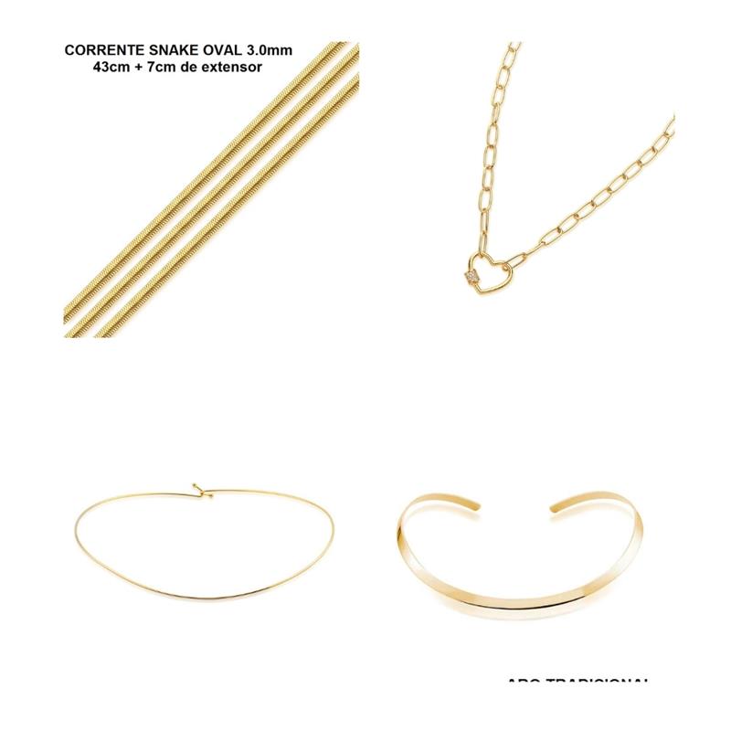 COMBO FOLHEADO A OURO