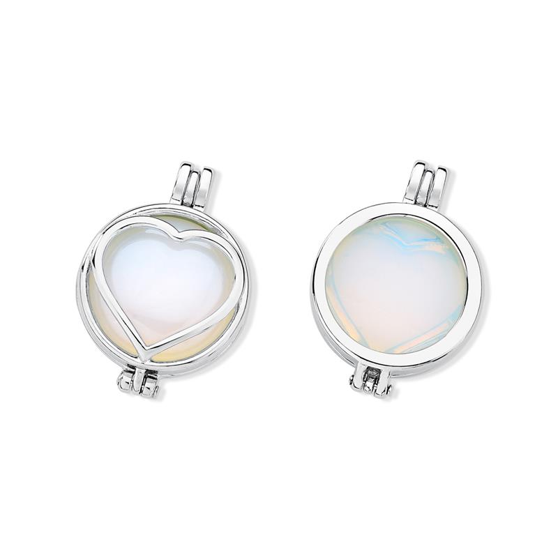 COMBO RELICÁRIO FOLHEADO A RÓDIO COM EFEITO PEROLADO