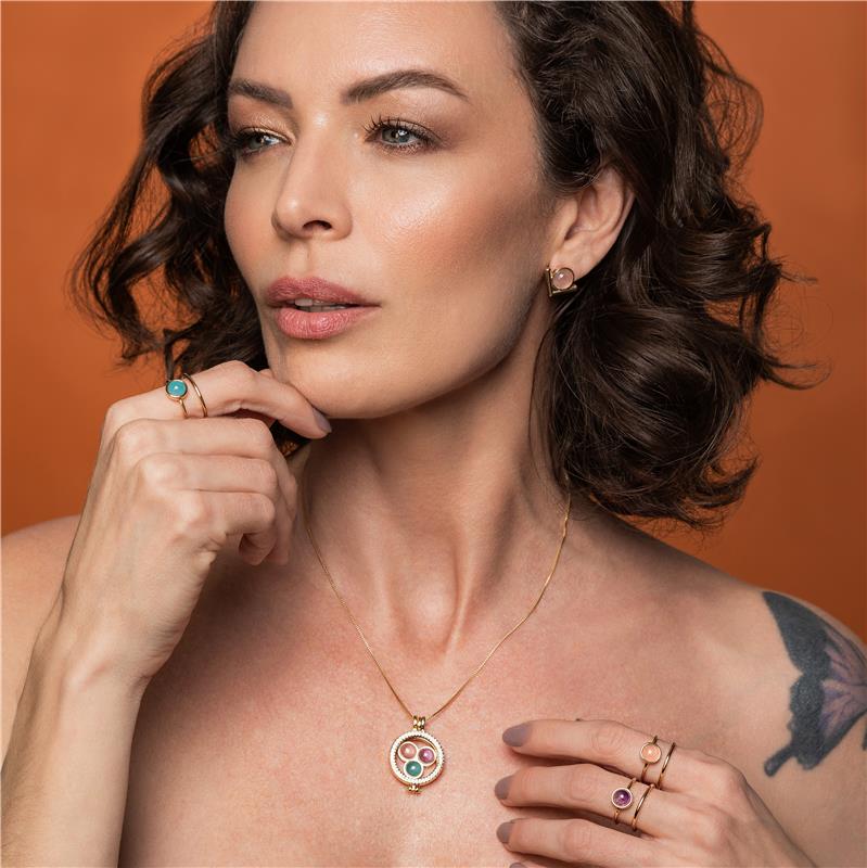 COMBO FOLHEADO A OURO E RÓDIO BRANCO