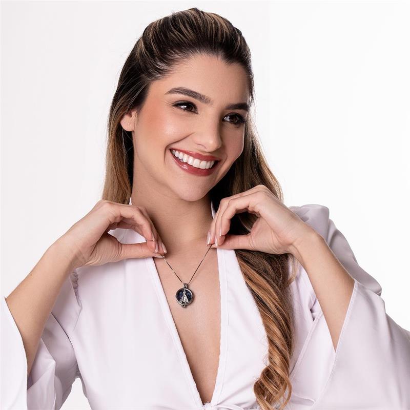 COMBO RELICÁRIO FOLHEADO A RÓDIO NEGRO