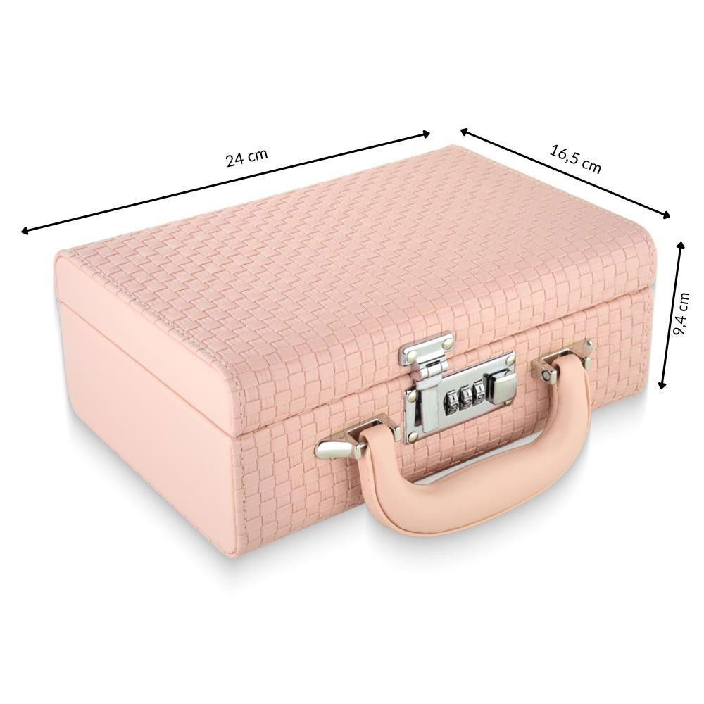 MALETA PEQUENA DUPLA COM SENHA 9,4X16,5X24 CM