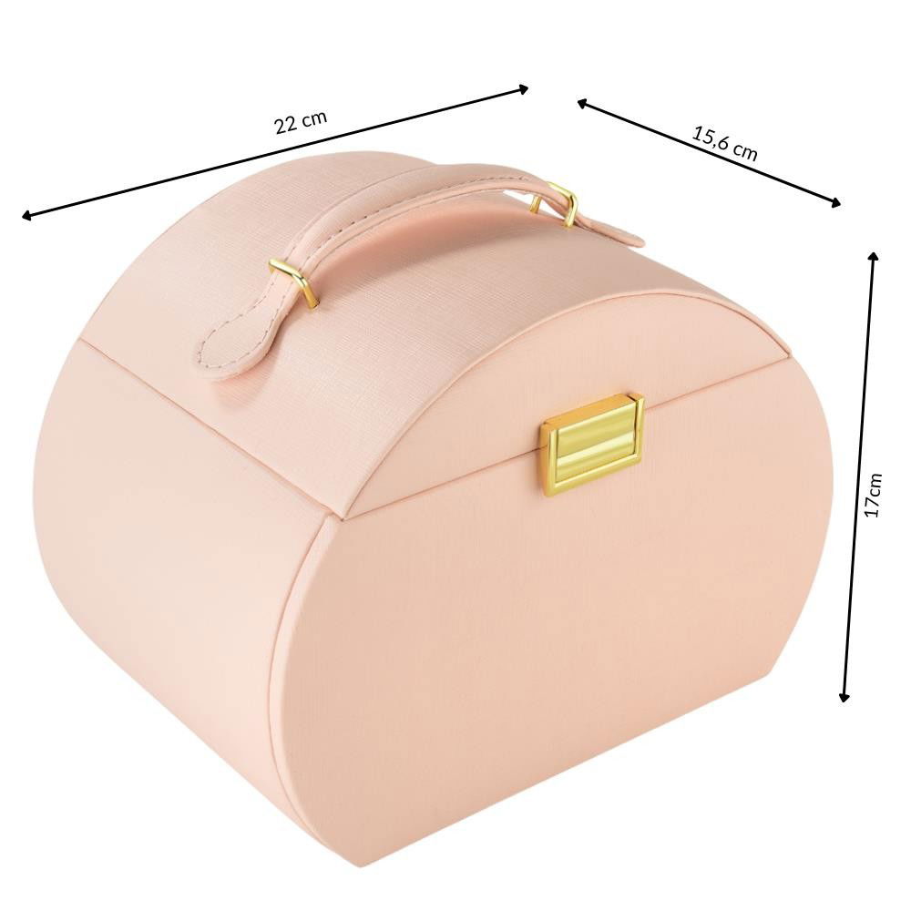 MALETA MÉDIA CIRCULAR COM ABERTURA FRONTAL 17X15,6X22CM 