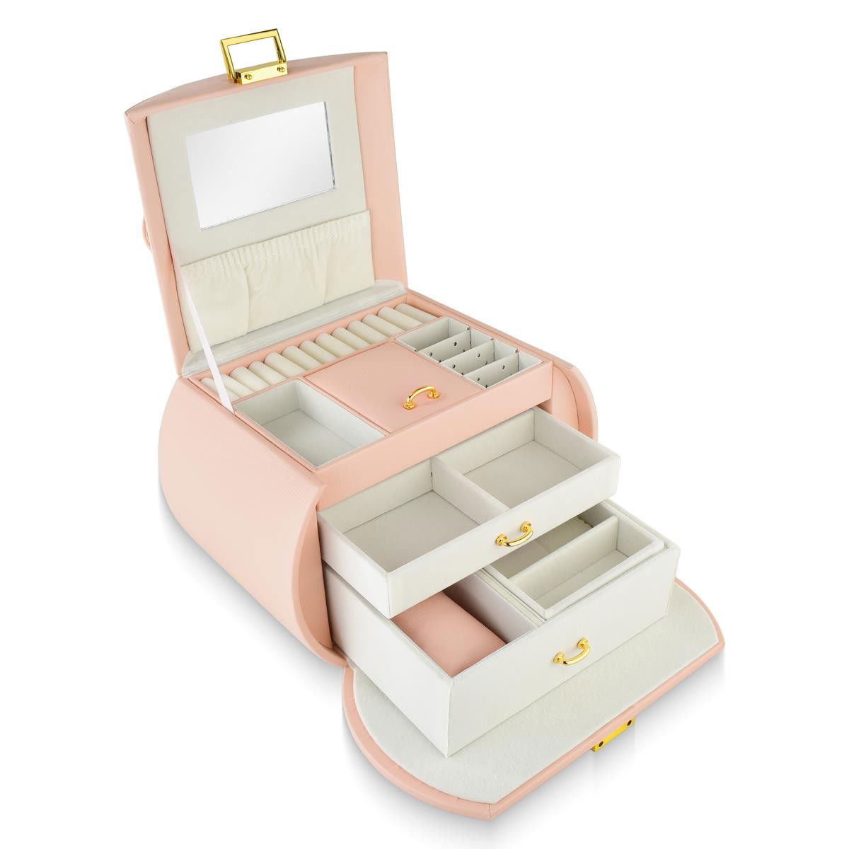 MALETA MÉDIA CIRCULAR COM ABERTURA FRONTAL 17X15,6X22CM 