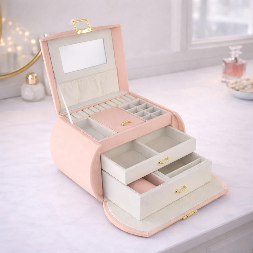 MALETA MÉDIA CIRCULAR COM ABERTURA FRONTAL 17X15,6X22CM 