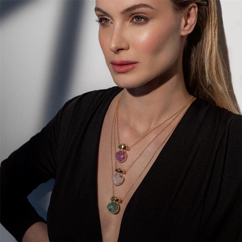 PINGENTE FOLHEADO A RÓDIO NEGRO