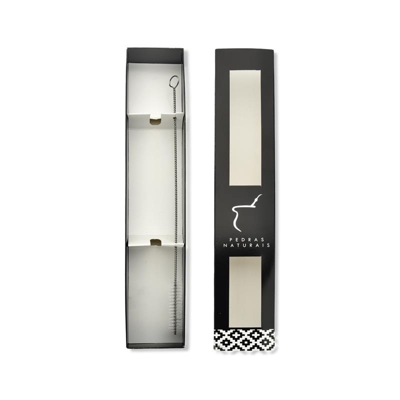 BOMBA DE CHIMARRÃO DE AÇO INOX COM DETALHE FOLHEADO A OURO