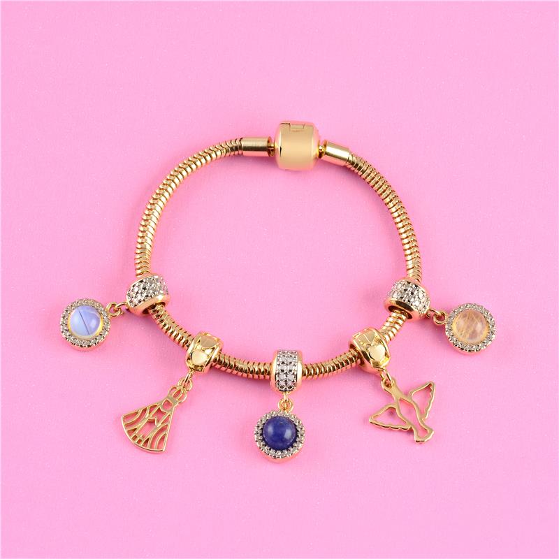 BERLOQUE FOLHEADO A OURO E RÓDIO BRANCO