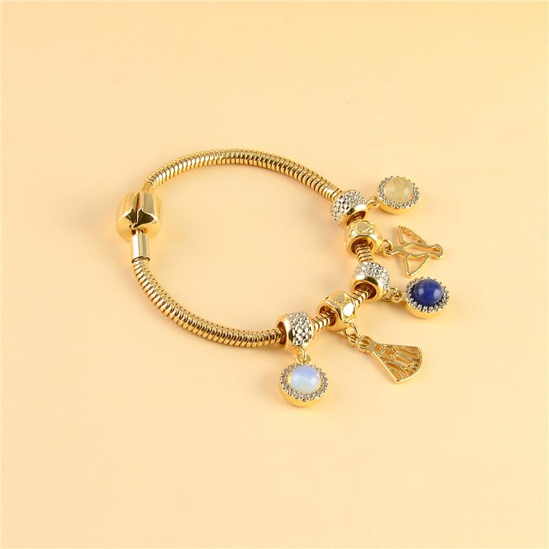 BERLOQUE FOLHEADO A OURO E RÓDIO BRANCO