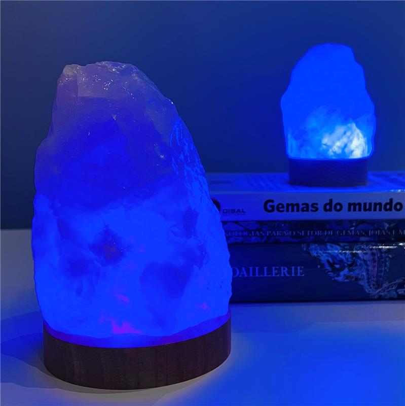 LUMINÁRIA GRANDE LUZ COLORIDA - QUARTZO ROSA