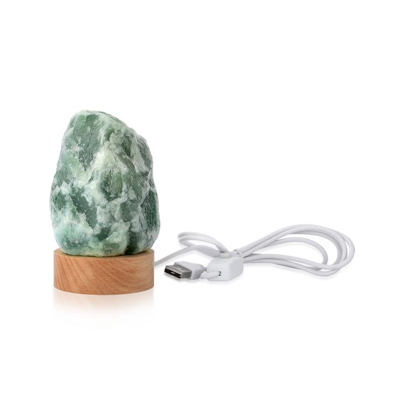 LUMINÁRIA PEQUENA LUZ BRANCA - QUARTZO VERDE