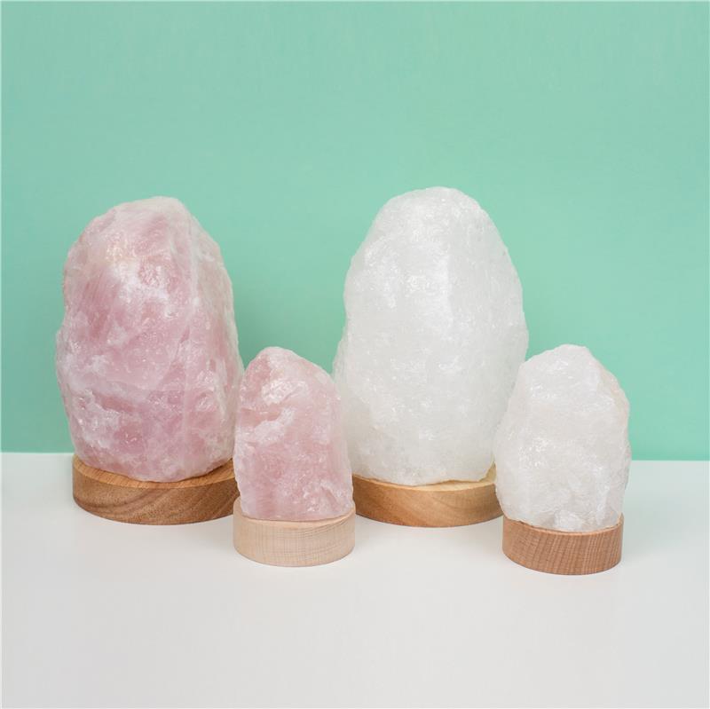 LUMINÁRIA GRANDE LUZ BRANCA - QUARTZO BRANCO