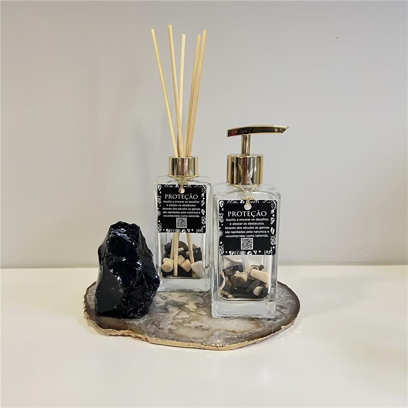 DIFUSOR DE AMBIENTE FOLHEADO A OURO - PROTEÇÃO