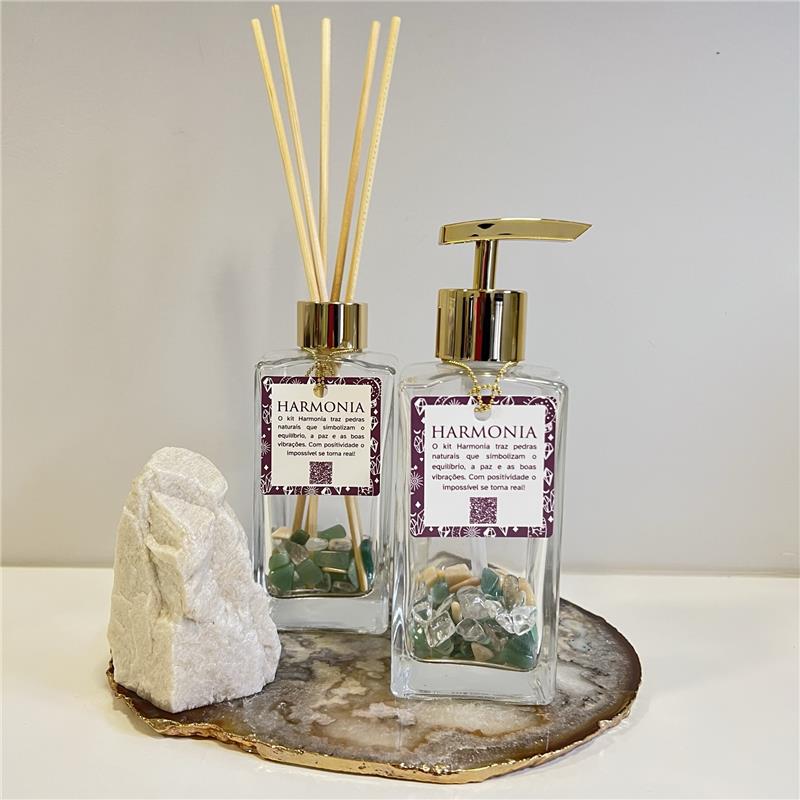 DIFUSOR DE AMBIENTE FOLHEADO A OURO - HARMONIA