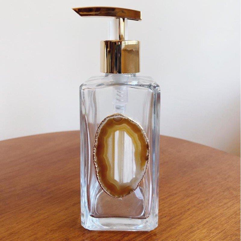 DISPENSER MULTIUSO COM PUMP FOLHEADO A OURO