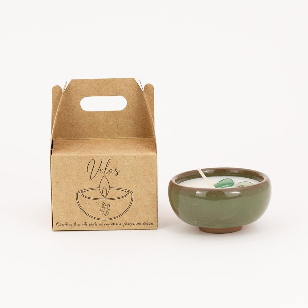 KIT DE VELAS AROMÁTICAS DE QUARTZO VERDE 