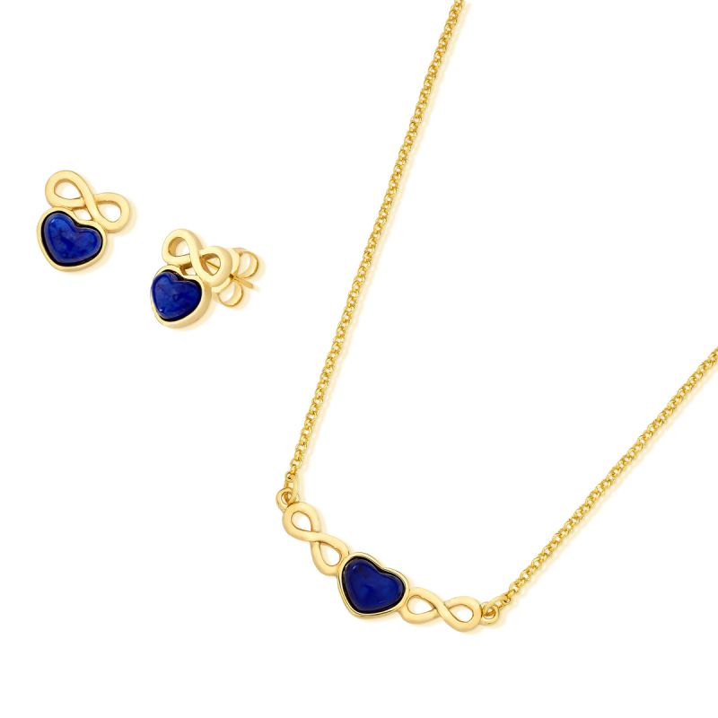 CONJUNTO FOLHEADO A OURO