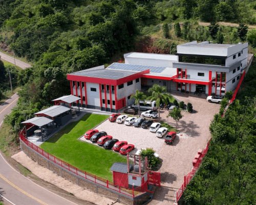 Fotografia aérea da empresa